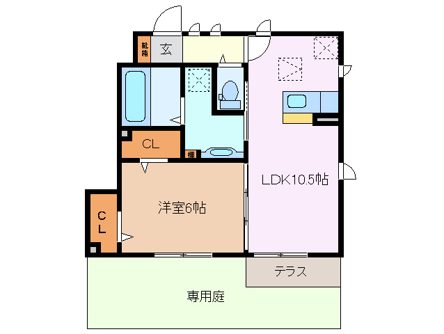 1階の間取り図