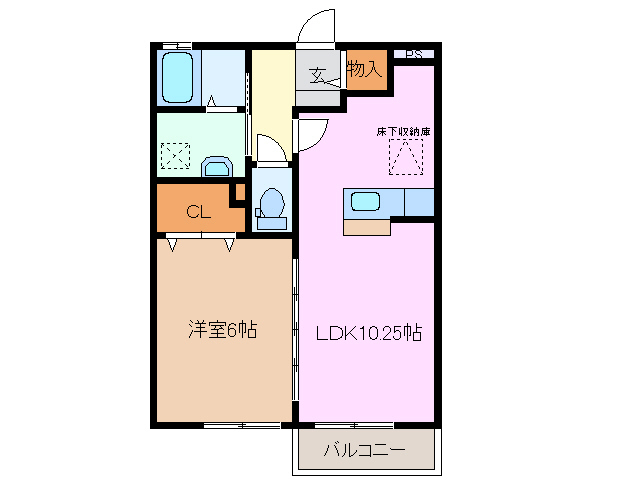 1階の間取り図