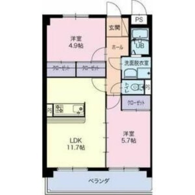 4階の間取り図