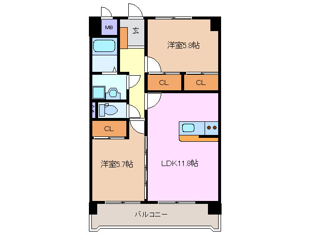 3階の間取り図