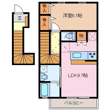 2階の間取り図