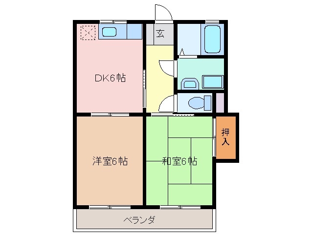 2階の間取り図