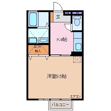 2階の間取り図