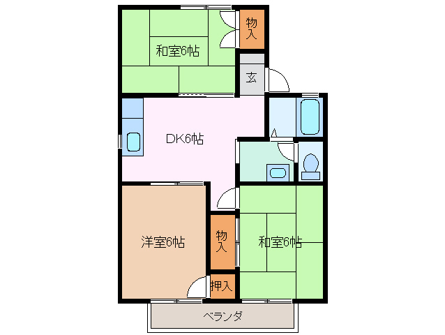 2階の間取り図