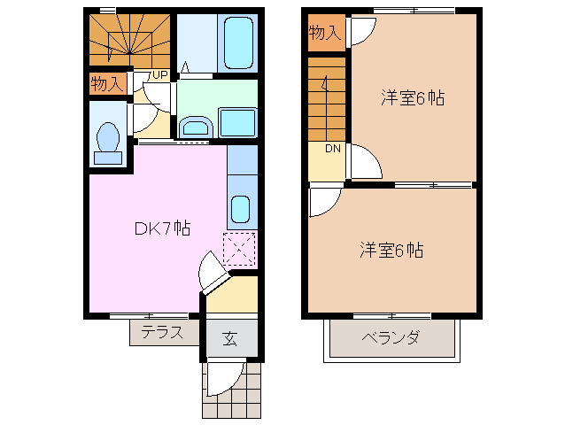 1階の間取り図