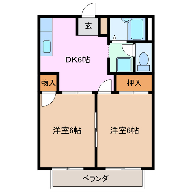 2階の間取り図