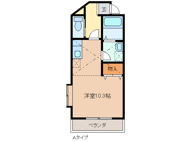 2階の間取り図