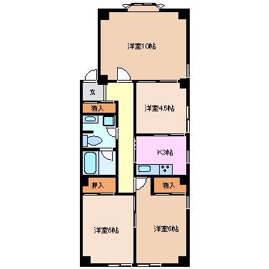 4階の間取り図