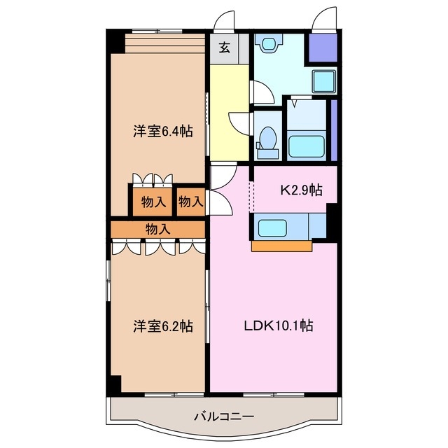 2階の間取り図