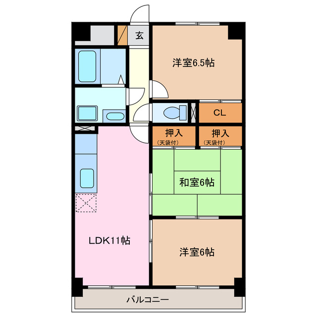 3階の間取り図
