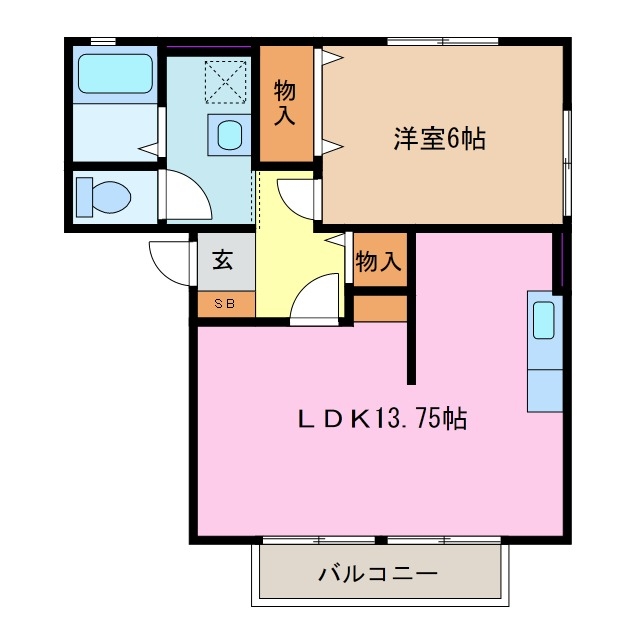 2階の間取り図