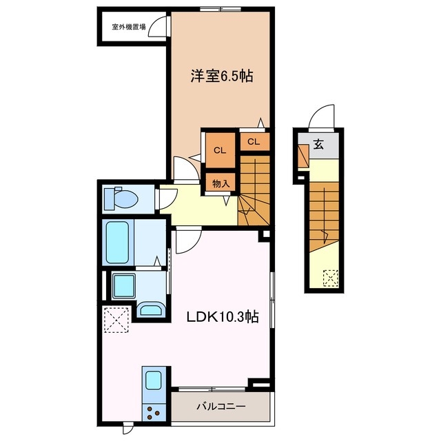 2階の間取り図
