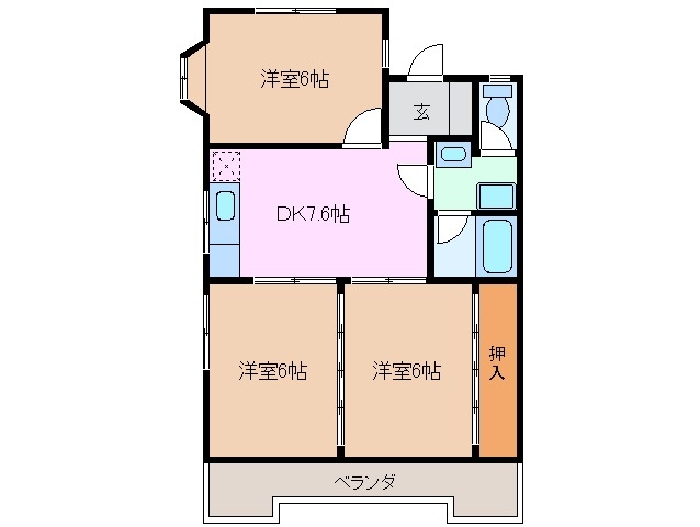 4階の間取り図