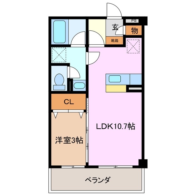 1階の間取り図