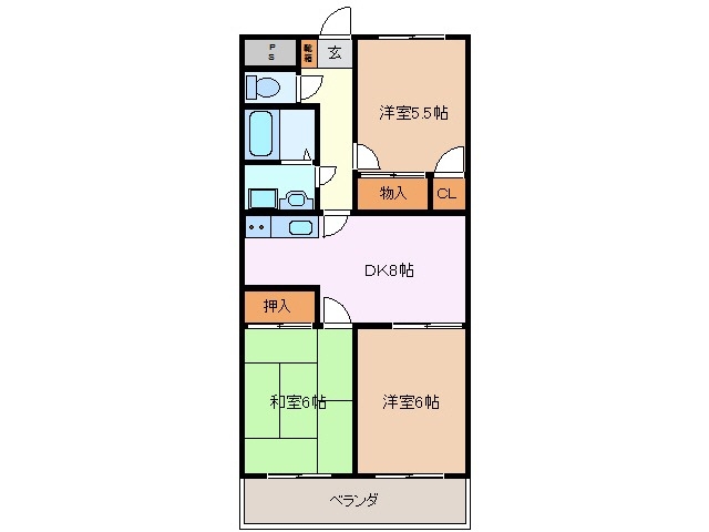 4階の間取り図