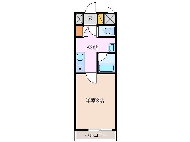 4階の間取り図