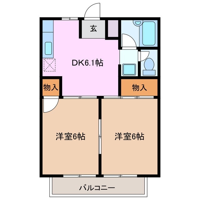 2階の間取り図