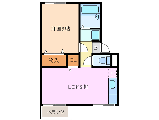 1階の間取り図