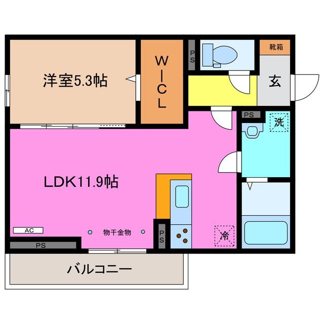 1階の間取り図