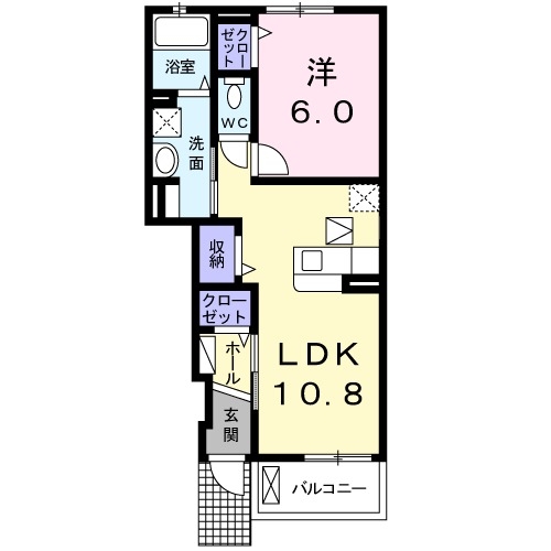 1階の間取り図