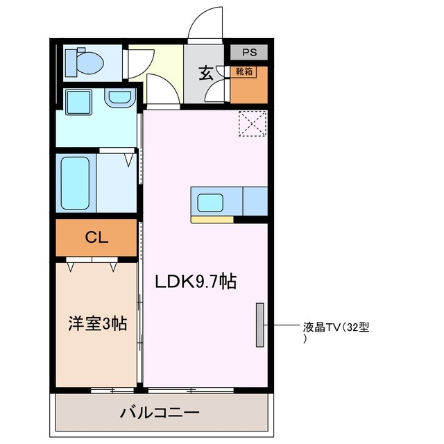 2階の間取り図