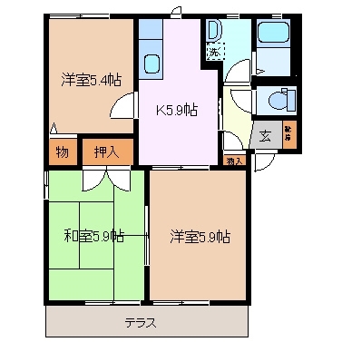 1階の間取り図