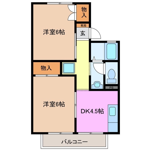 2階の間取り図