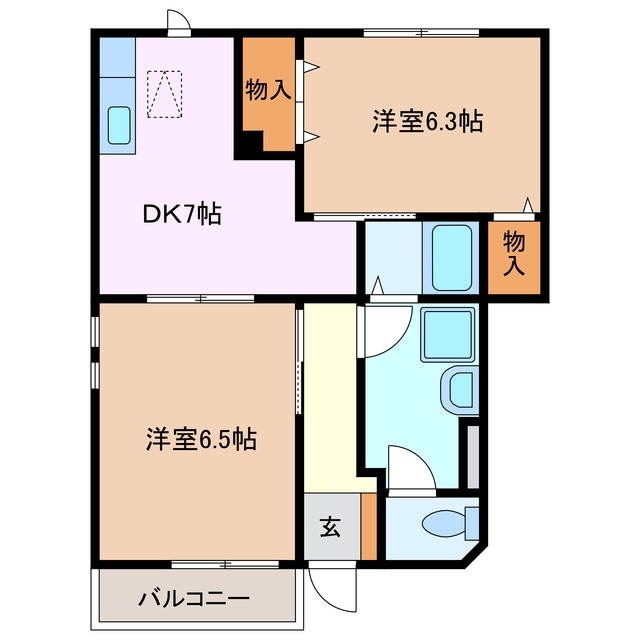 1階の間取り図