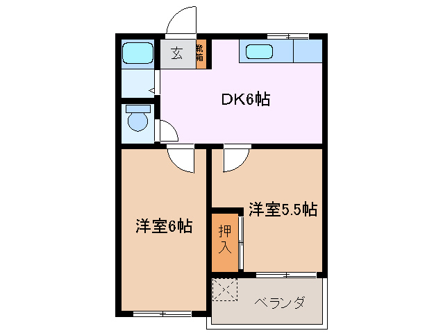 1階の間取り図