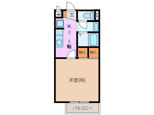 2階の間取り図