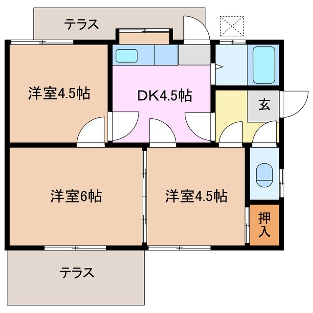 1階の間取り図
