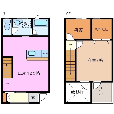 1階の間取り図