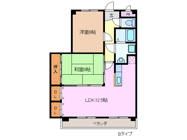 2階の間取り図