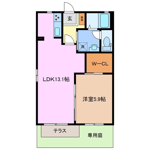 1階の間取り図