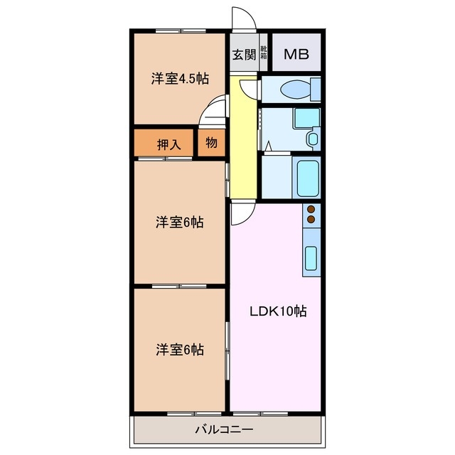 4階の間取り図