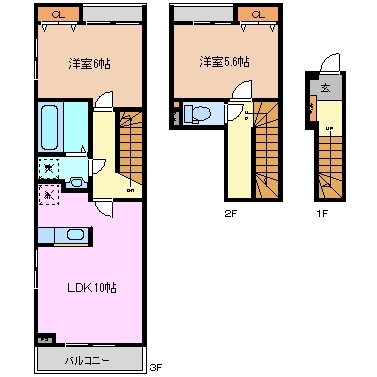 2階の間取り図