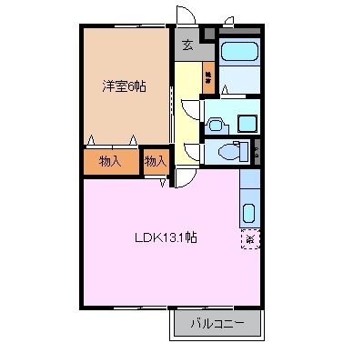 2階の間取り図