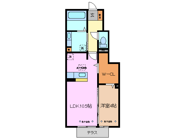 1階の間取り図