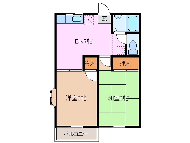 2階の間取り図