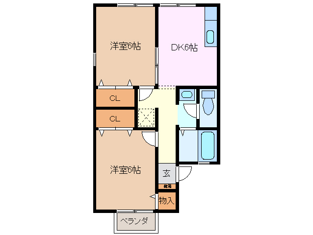 1階の間取り図