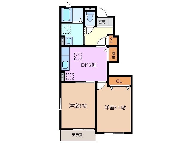 1階の間取り図