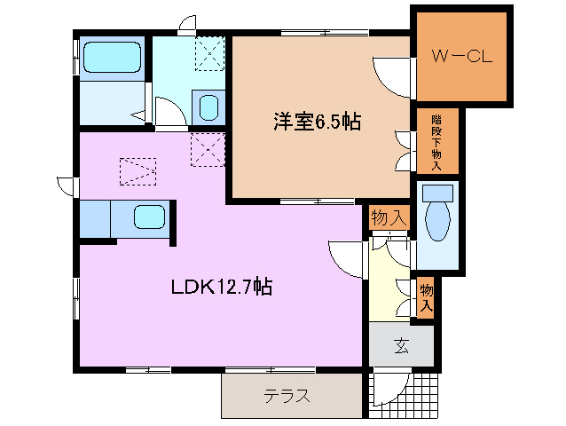 1階の間取り図