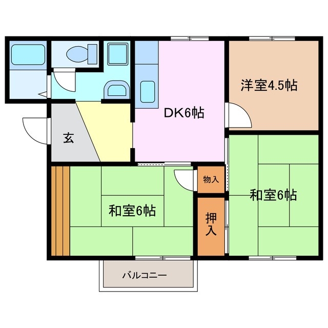 2階の間取り図