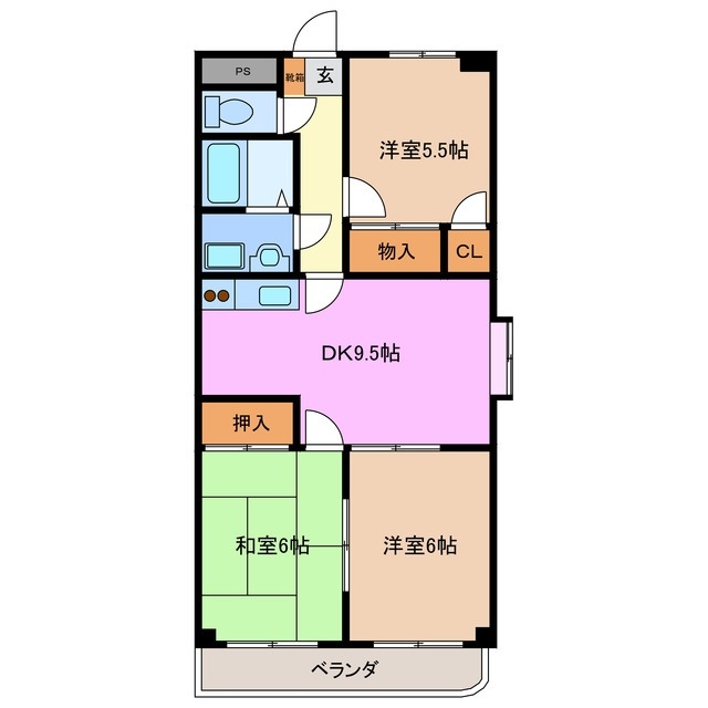 1階の間取り図