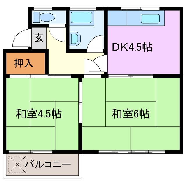 2階の間取り図