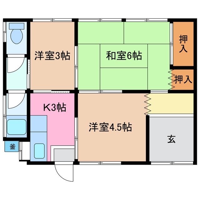 -階の間取り図