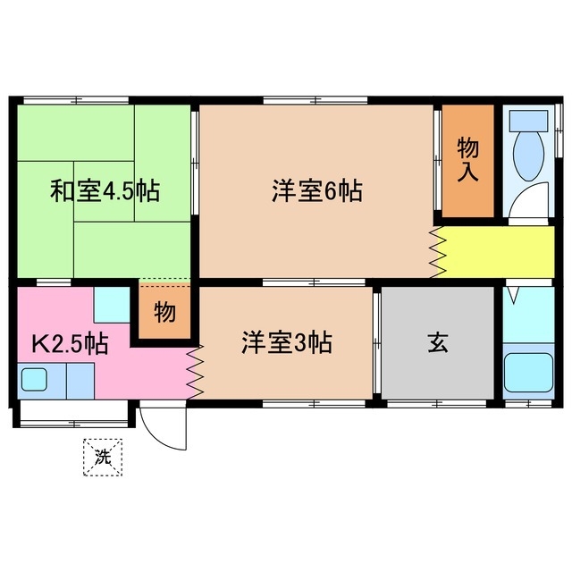 -階の間取り図