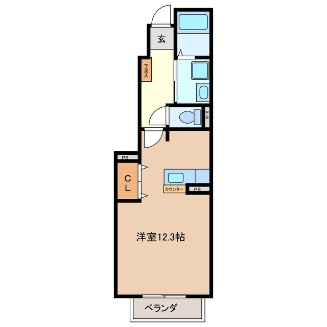 1階の間取り図