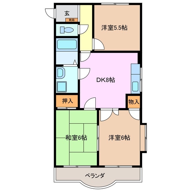 2階の間取り図