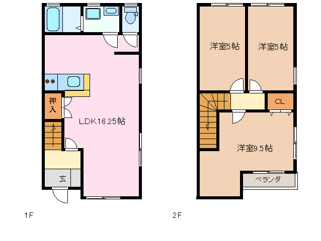 1階の間取り図